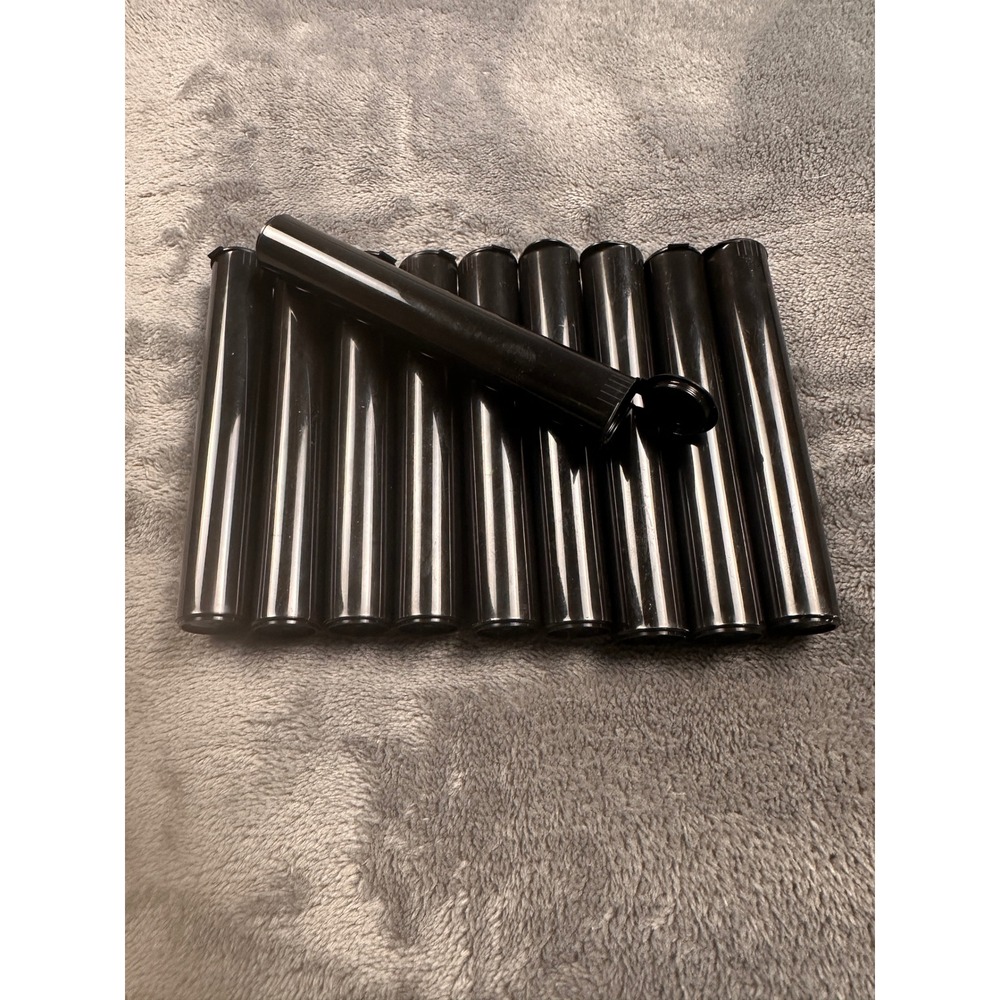 Storage Tubes  Black Pop Top Plastic Airtight Containers (20pk)